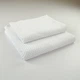 Набор махровых полотенец однотонных 2шт 50x90см, 70x140см Damask Премиум качества Жаккардовое с велюром 550г/м2 (Белый) - изображение 1