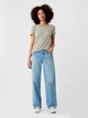 Футболка жіноча GAP M, Green Stripe (Зелена) 500119953087 - зображення 3