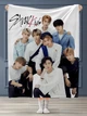Плед с принтом Stray Kids Стрей Кидс/BTS Качественное с 3D рисунком 160х200 см. - изображение 1