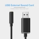Перехідник USB адаптер на 3.5 мм комбінований звуковий кабель (mini-Jack) 783031 - зображення 7