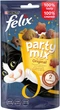 Ласощі для котів Purina Felix Party Mix Ориджинал Мікс зі смаком курки, печінки й індички 60 г (7613287631466) - зображення 1