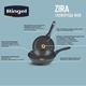 Сковорода Вок (Wok) Ringel Zira 28 см алюмінієва чорна (RG-11006-28w) - изображение 4