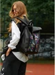 Женский городской рюкзак RollTop Sambag One с принтом ABSTRACT для ноутбука до 17 дюймов, черный 60569 - изображение 9