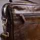 Сумка мужская планшет через плечо из натуральной кожи маленькая Vintage Коричневый 37592 - изображение 14