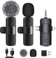 Двойной беспроводной петличный микрофон для смартфона K10 Type-C iPhone Lightning 3.5 с разными насадками - изображение 1