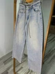 Джинсы женские I8 52406 широкие Baggy бананы с поясом веревкой 28 голубые - изображение 4