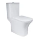 Унітаз-компакт Qtap Quadro безободковий з сидінням Soft-close QT24221215AW - зображення 1