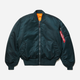 Бомбер мужской Alpha Industries MA-1 Flight Jacket MJM21000C1 L Темно-зеленый (640631819444) - изображение 6