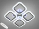 Пристилочная LED люстра с димером и цветной подсветкой, хром, THE LIGHT 50W - изображение 1