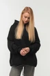 Худі жіноче оверсайз v.3 Black M-L - зображення 2