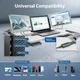 Портативные мониторы Teamgee для ноутбуков всех размеров, экраны по 15,6”, FHD 1080P, вращается на 90°-235° для Wins/Mac/Chrome. [Класс энергоэффективности A] - изображение 5