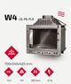 Каминная топка KAWMET W4 с левым боковым стеклом - изображение 1