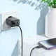 Сітчасте зарядне пристрій Hoco CS23A 1USB/18W/QC3.0 + 1Type-C/30W/PD Чорний - зображення 3