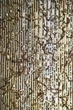 Ткань с пайетками и бахромой на сетке золото 135см 250г/м2 1пог.м(500-2) - изображение 2