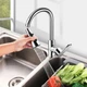 Аератор економайзер води насадка на кран Rotatable Sink Faucet Spray Silver - зображення 2