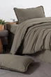 Постільна білизна Sikel Stonewashed Soho Firfirli 200 х 220 см Yesil - зображення 2