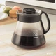 Заварник (сервер) для пуровера Hario V60 600 мл Прозрачный с черным (XVD-60B) - изображение 7