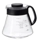 Заварник (сервер) для пуровера Hario V60 600 мл Прозрачный с черным (XVD-60B) - изображение 1