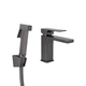 Смеситель для раковины Qtap Gemini (с гигиеническим душем) QTGEM272GMB45692 Gunmetal Black PVD - изображение 1