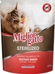 Сухой корм для стерилизованных кошек Migliorgatto Sterilized с говядиной 400 г (8007520014854) - изображение 1
