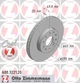 Диск гальмівний ZIMMERMANN 600.3221.20 Zimmermann (600322120) - зображення 2