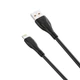 Кабель XO NB185 6A PD fast charger cable for lightning 1M Black - зображення 2