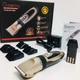 Професійна акумуляторна машинка для стрижки волосся Geemy Gm-6066 Pro Золотиста + 2 - зображення 2