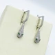 Сережки серебряные с кубическим цирконием "Змея" 3,81 г - изображение 5