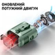 Вентилятор портативный 3в1 с фонариком и повербанком 10000 мАч Универсальный с клипсой для активной работы Зеленый - изображение 7