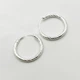 Сережки-кольца серебряные d=19 mm 1,65 г - изображение 1