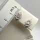 Сережки серебряные с розовым кварцем 1,9 г - изображение 3