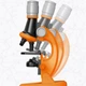Детский микроскоп с подсветкой Scientific Microscope игрушечный набор для научных исследований - изображение 5