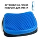 Ортопедична гелева подушка для комфортного сидіння Egg Sitter блакитна - зображення 1