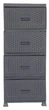 Комод 38*45*90 см VIOLET HOUSE (0357 Роттанг Gray) - изображение 1