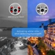 IP камера видеонаблюдения поворотная уличная с удаленным доступом UKC Wifi Smart Camera V360 PRO белая - изображение 5
