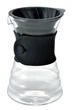 Набор для заваривания кофе HARIO V60 Drip Decanter из 3 предметов Прозрачный с черным (VDD-02B) - изображение 2