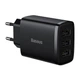 Зарядний пристрій Baseus Compact Charger 3U 17W Black (CCXJ020101) - изображение 1