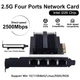 Сетевая карта RJ45 PCIe 2.5G Ethernet Intel I226-V 4 порта PCIe 2.1 - изображение 2