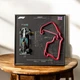 Модель Bburago с Рамкой Держателем 2в1 на Стену или Полку с F1 W15 Mercedes и 3D Трассой British Grand Prix "Silverstone" / Сезон 2024 Season Model Car #44 Lewis Hamilton / Льюис Гамильтон - изображение 1