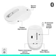 Мышка Logitech M196 Bluetooth Off-White (910-007460) - изображение 6