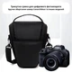 Сумка на плече для фотоапарата Borsa водонепроникний чохол для фото / відео камери Nikon / Canon, чорний (97520883) - зображення 5