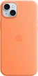 Чехол противоударный силиконовый OEM+ Premium Silicone Case with MagSafe для Apple iPhone 15 (6.1") Orange Sorbet - изображение 1