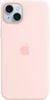 Чехол противоударный силиконовый OEM+ Premium Silicone Case with MagSafe для Apple iPhone 15 (6.1") Light Pink - изображение 3