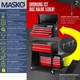Тележка для инструмента MASKO на 9 отделений красная 620 x 335 x 745 мм Германия - изображение 2
