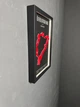 Об'ємна Рамка з 3D Трасою Nürburgring Nordschleife Deutschland Нюрбургринг в Масштабі 1:40 000 Red Matte / Frame 32x23x3 - зображення 12