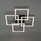 Управляемая светодиодная Смарт люстра ESLLSE SQUARE 4S 100 Вт 550x550x110 мм Черная - изображение 8