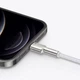 Кабель 1 м. для iPhone USB to Lightning White, Cafule 2.4A Baseus для зарядки и передачи данных (CALJK-A02) - изображение 6