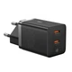 Мережевний зарядний пристрій МЗП Baseus GaN5 Pro 40W Type-C+Type-C Білий - зображення 4