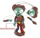 Игрушка Зомби Ковбой стреляющий Растения против Зомби 12 см Plants vs Zombies (00159) - изображение 1