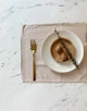 Льняной сервировочный коврик (ланчмат) TouchableLinen 2 шт 35х45 см Бежевый Подставка под тарелку - изображение 2